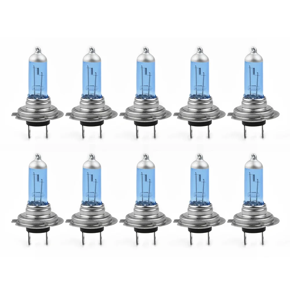 Ensemble d'ampoules lumineuses pour voiture halogène, lumières de sauna blanches, lumineux, 12V, 55W, 6000K, cadeau SG le plus récent, utile et durable, nouveau, 10 pièces