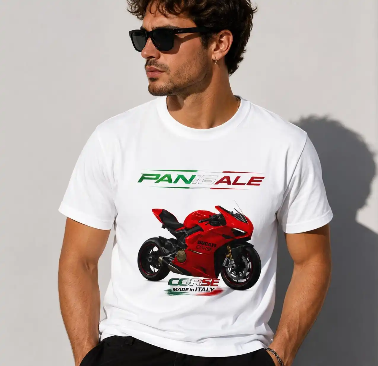 2026 New Ducati Motor Oversized Unisex Streetwear T Shirt Red Sport Bike Front Print Black Tee Italian Racing Biker Casual Tops