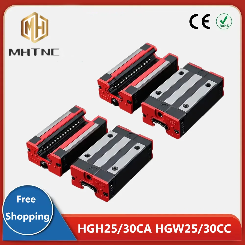 

1set HGH25CA HGW25CC HGH30CA HGW30CC Slide Block for HGR25 HGR30 square rail slider Carriages Interchangeable With HIWIN for CNC