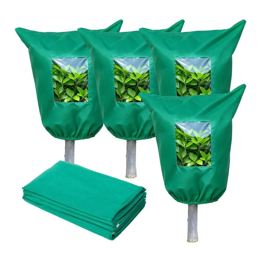 Heavy Duty Plant Frost Cover Plant Freeze Protection Cover with Zipper Window Frost Protection Bag for Outdoor Shrubs Small