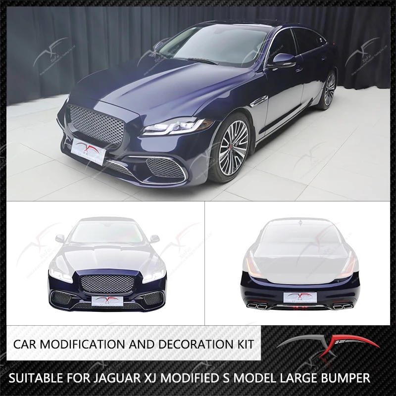 Suitable for Jaguar XJ modified S large bumper front bumper rear bumper carbon fiber car exterior modification decoration