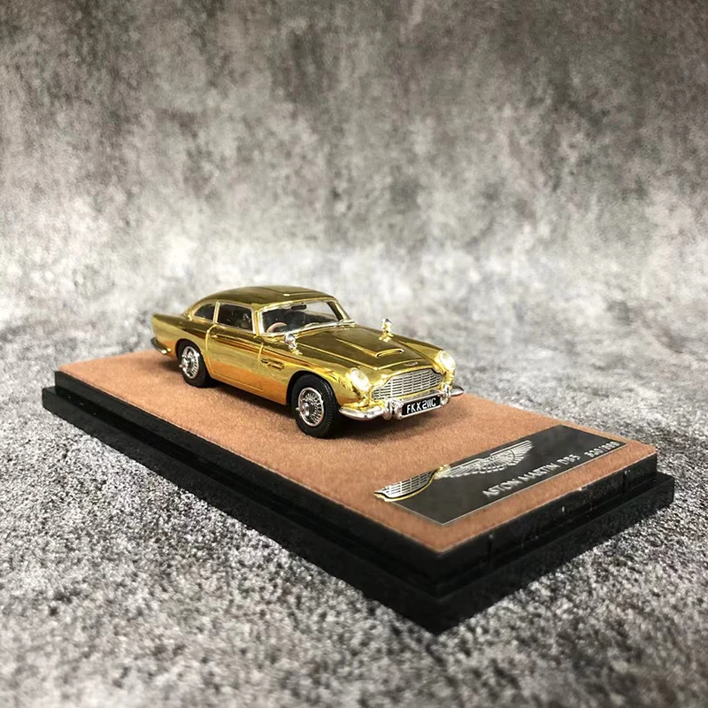 Xiaoguang 1:64 modelo de carro de brinquedo um veículo fundido em liga Martin DB5 - versão dourada LTD 999