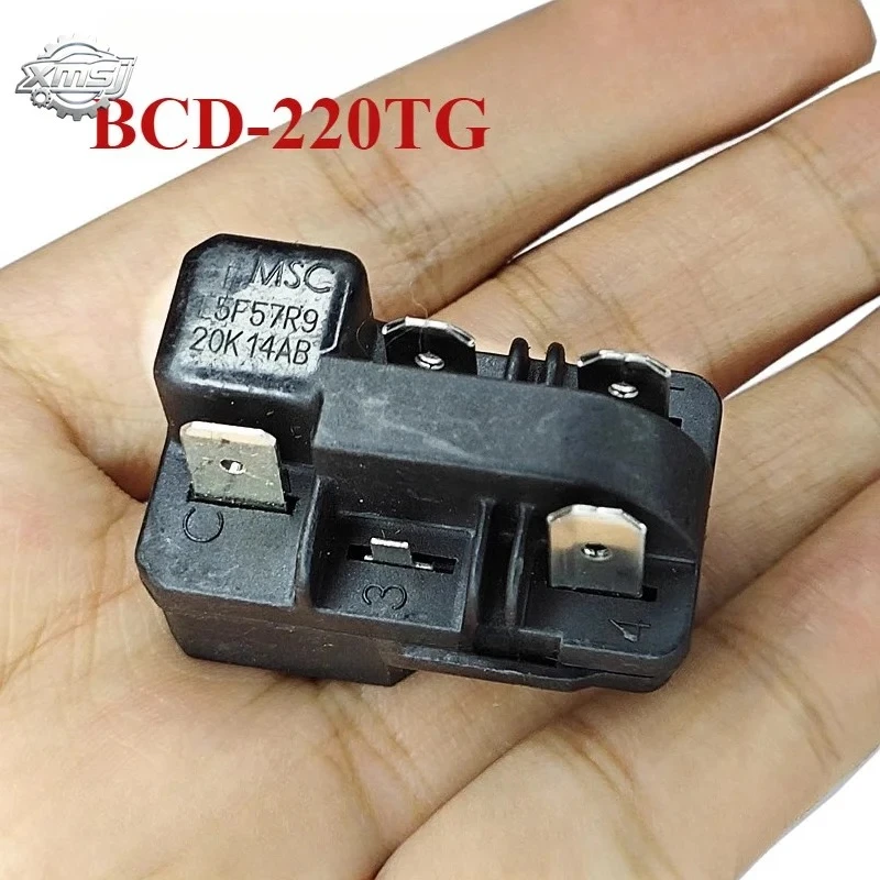 1Pcs BCD-220TG Refrigerator Compressor PTC Starter Ultra Temperature Overload Protective Parts