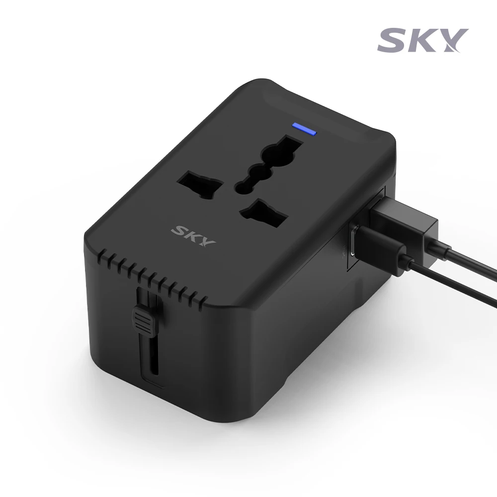 Sky Phil overseas travel GaN 20W dual port multi-plug adapter