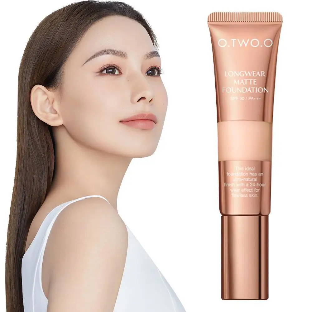 Face Foundation Full Concealer Waterproof Matte Brighten Makeup 24hr Foundation Natural High Cream Base Coverage Liquid Fac J2x3