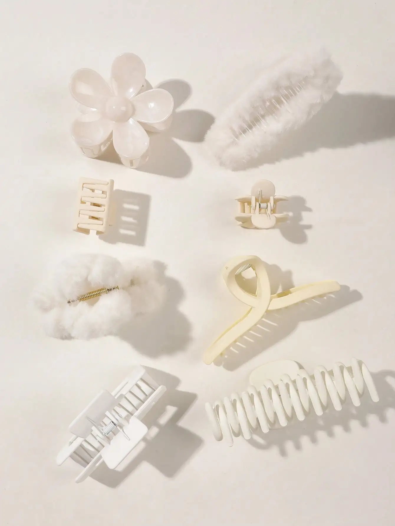 8 Stück Herbst-Winter-Rosa-Mode-Haarschmuck für Frauen, 4,9 Zoll große Haarklammern, matte Bananenklammer, starker Halt, Kieferklammer – Detail 19