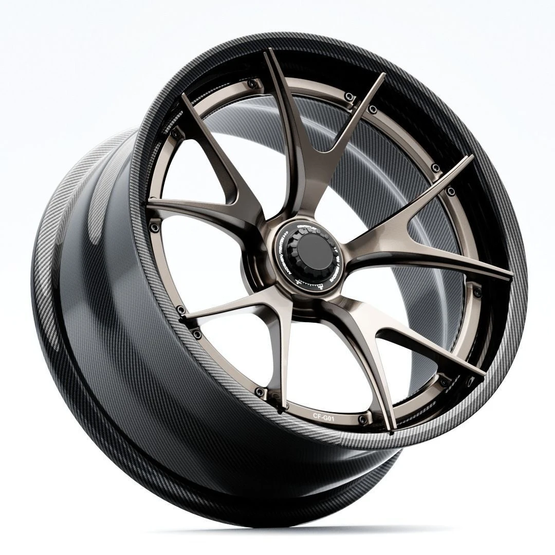 Lightweight High Hardness Carbon Fiber Forged Wheel Rim, Premium Alloy Hub Affordable Universal Auto Mod Parts