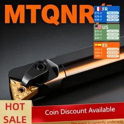 1pc S16Q-MTQNR16 S20R-MTQNR16 S25S-MTQNR16 Internal Turning Tool Holder TNMG Carbide Inserts Lathe Bar CNC Cutting Tools Set