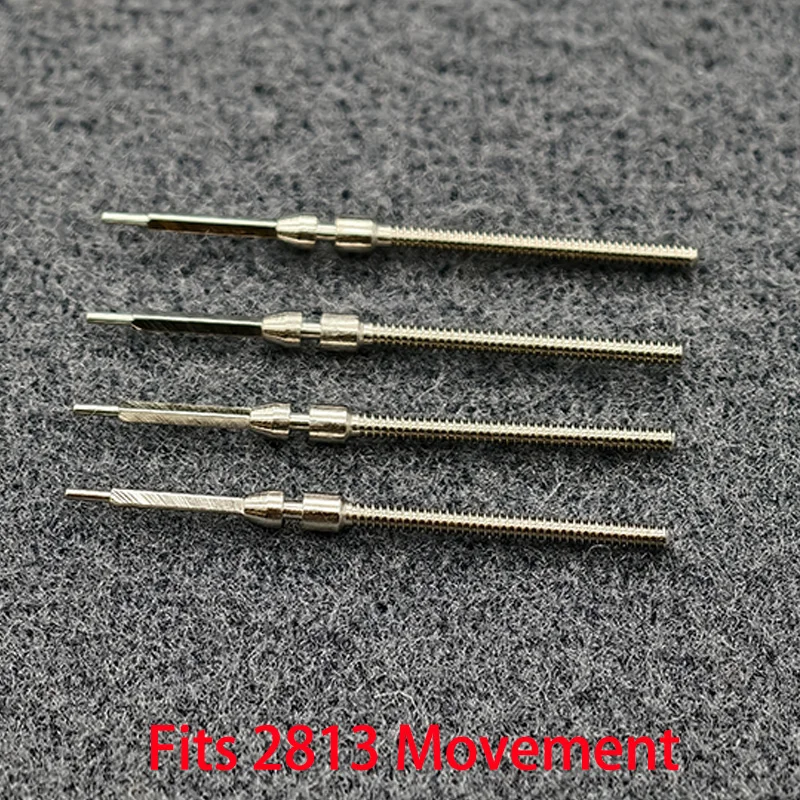

2PCS/4PCS 2813 Stainless Steel Crown Movement Crown Stem Fits For 2813 Automatic Mechanical Movement Stem Repair Parts