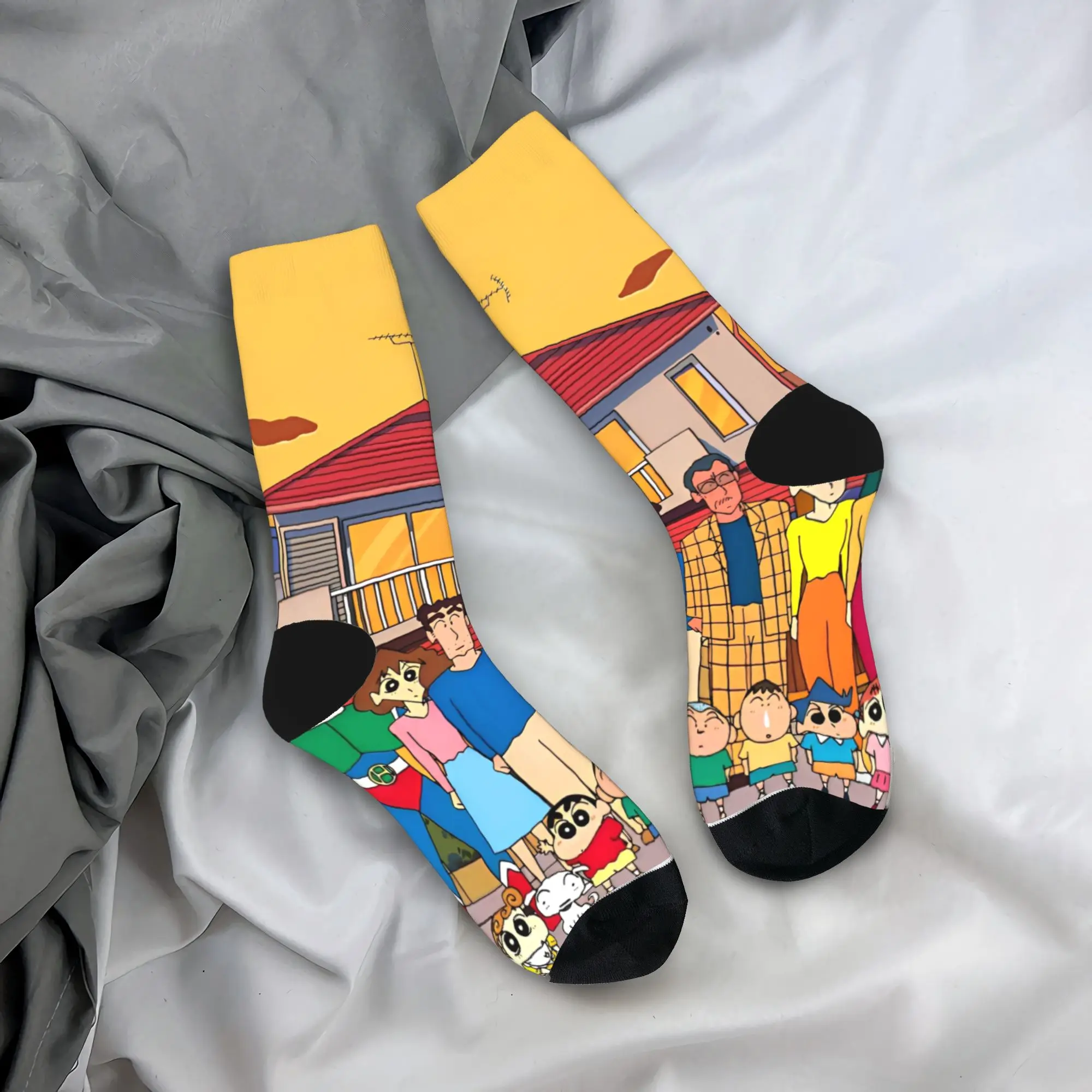 

Мелки Nohara Shinnosuke Shins chans Носки Зимние чулки Современные мужские мягкие носки Дизайнерские противоскользящие носки для бега