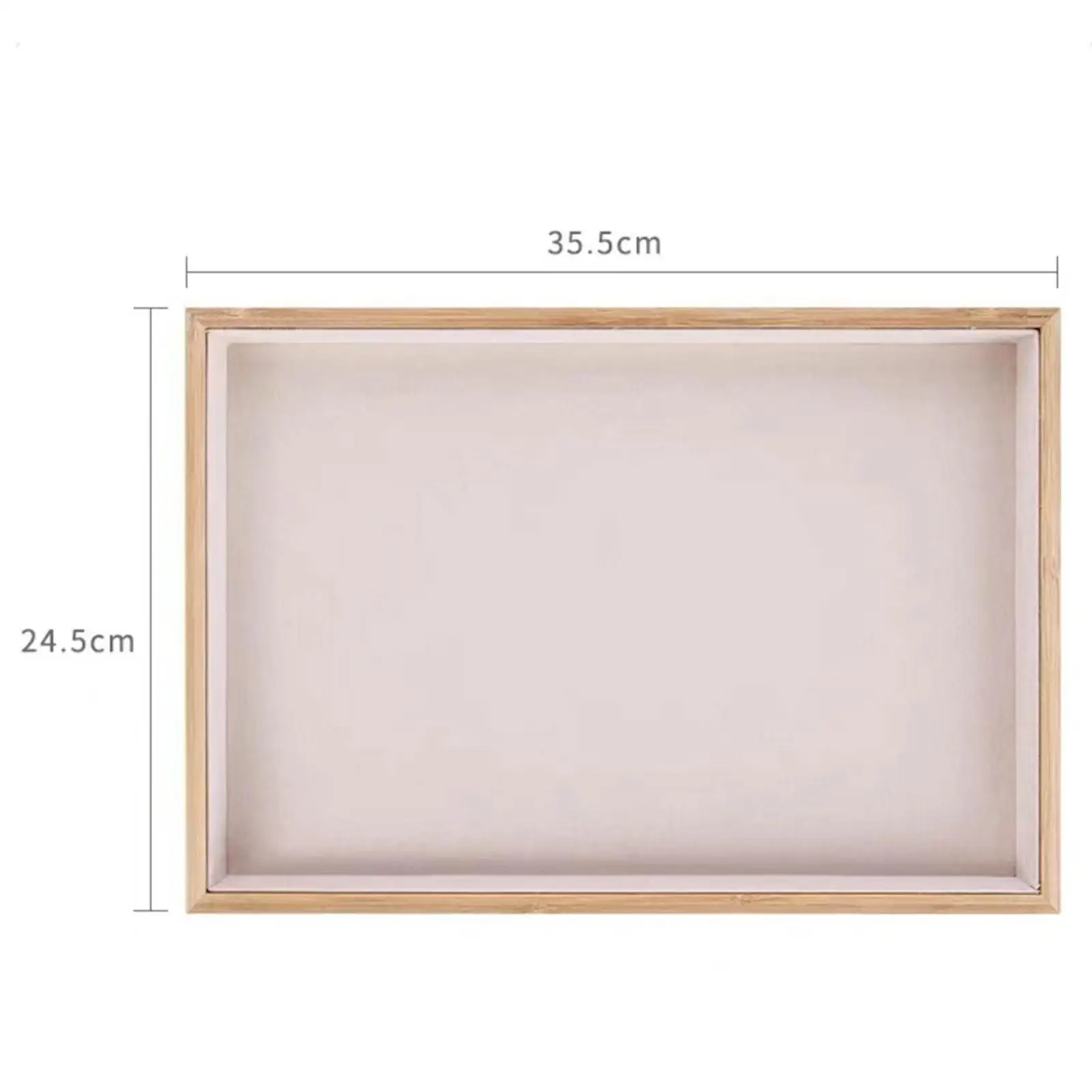 Simple Elegant Wood Jewelry Storage Box Countertop Display Tray Organizer for Women Necklace Earring Ring Bracelet Brooch Pin