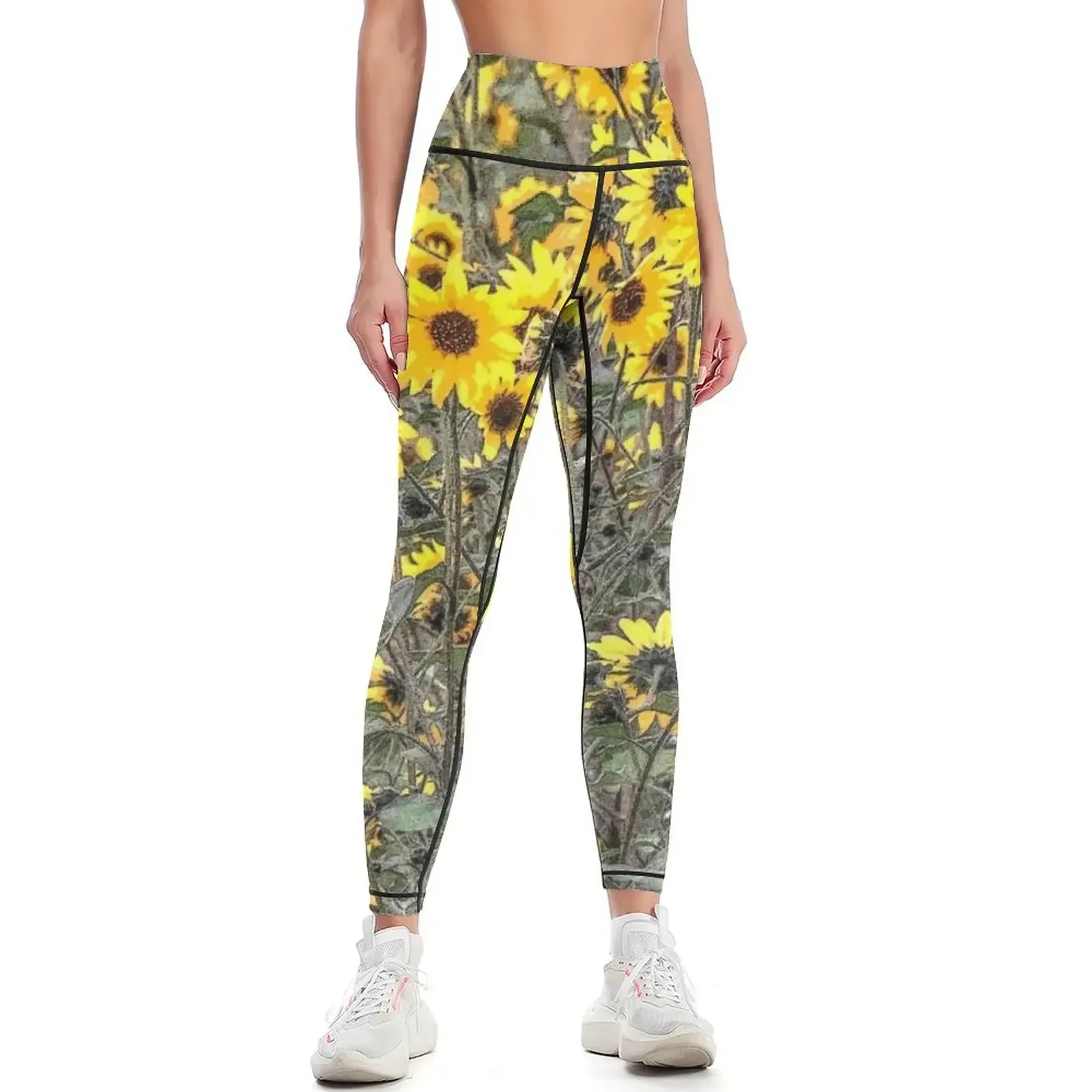 

Mountain Sunflowers, Ski Apache, New Mexico Leggings legging gym gym pants for girls sports for push up Womens Leggings