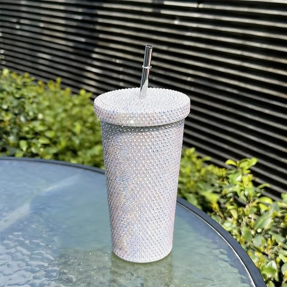 Tumbler Sparkly Water Bottle Bling Tumbler Glitter Water Bottle Insulates Drinks For Hours