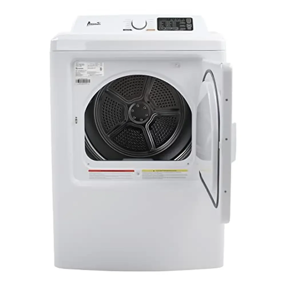 Gas Dryer Machine 6.7 cu. ft. 10 Automatic Cycles Dryness Levels Air Low Medium High Damp Less Normal More 20-60 Minutes White