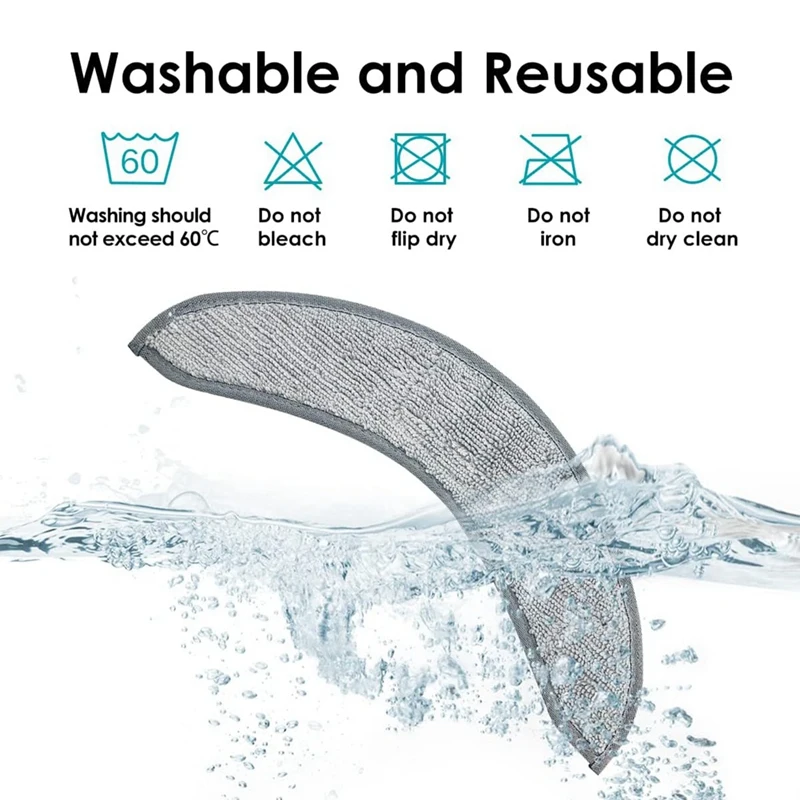 3 Pack Mop Pads Parts Accessories For Irobot J7+ Combo Robotic Reusable Hard Floor Cloth Expert Wet Microfiber Soft Pad