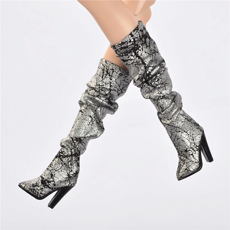 Wrinkle showed up after wearing on your fr dolls boots leopard print FIT for your FR6.0 nu.face 3.0 FR Ⅱ FR2 kissmela F9