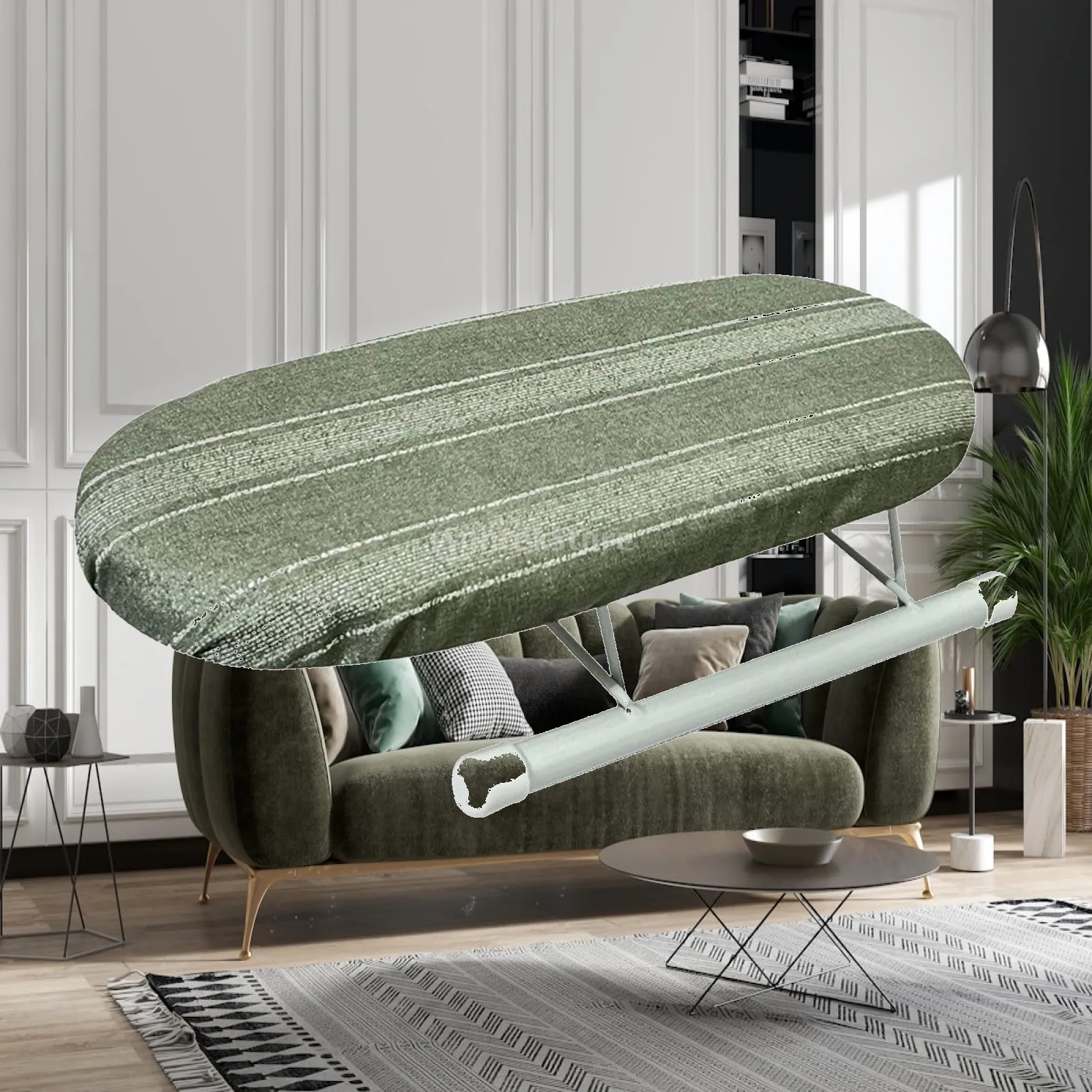 Sleeve Ironing Board Compact Countertop Press Pad Folding Legs Easy Operation for Small Spaces and Sewing Rooms