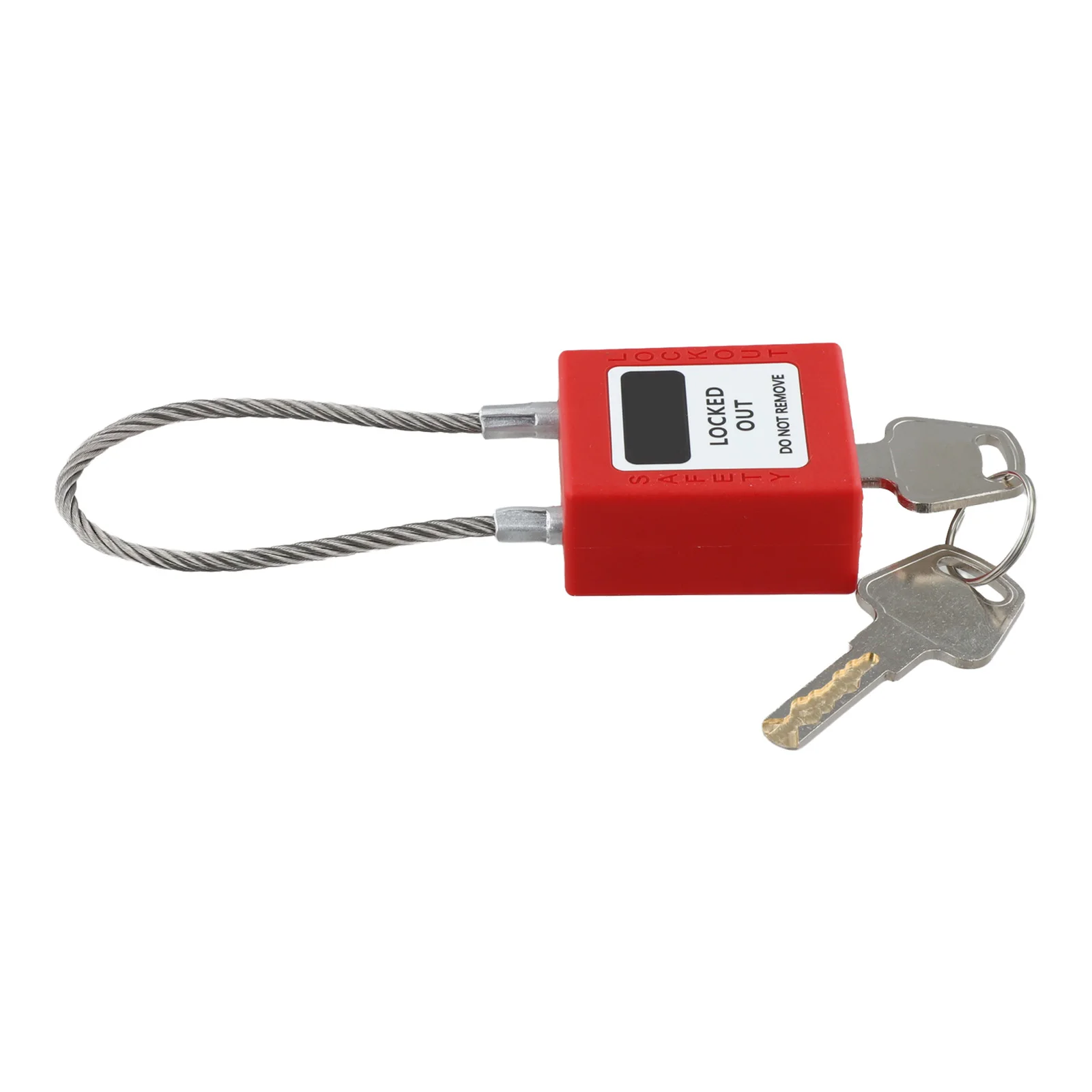 2 Key Stainless Steel Cable Padlock Innovative Design with Nylon PA Shell Ergonomic Anti Slip Texture for Convenient Handling