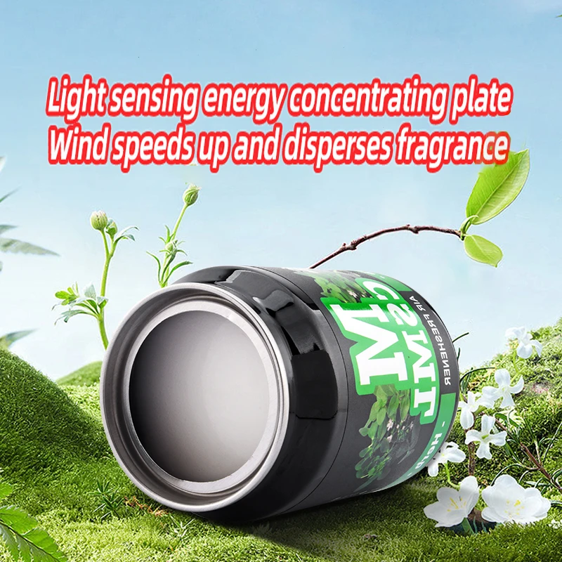 Coke‑Can Shape Deodorant Fragrance for Car Interior，Car Solid Balm Car Perfume, Long‑Lasting Air Freshener