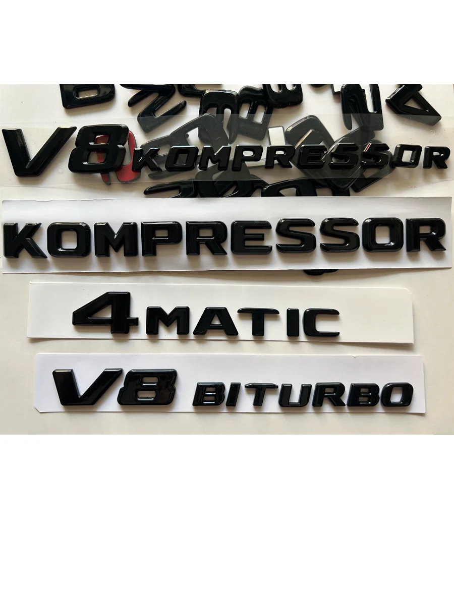 Gloss Black for Mercedes Benz SLK Class R170 R171 R172 SLK32 SLK55 AMG SLK200 SLK230 SLK250 SLK280 SLK300 SLK320 SLK350 Emblems view 4
