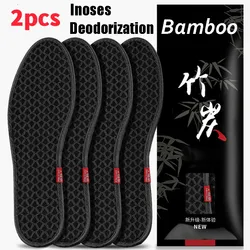 Bamboo Charcoal Deodorant Insoles Mesh Breathable Absorb-Sweat Shoe Pads Woman Men Shock Absorbing Soft Insole Shoe Accessories