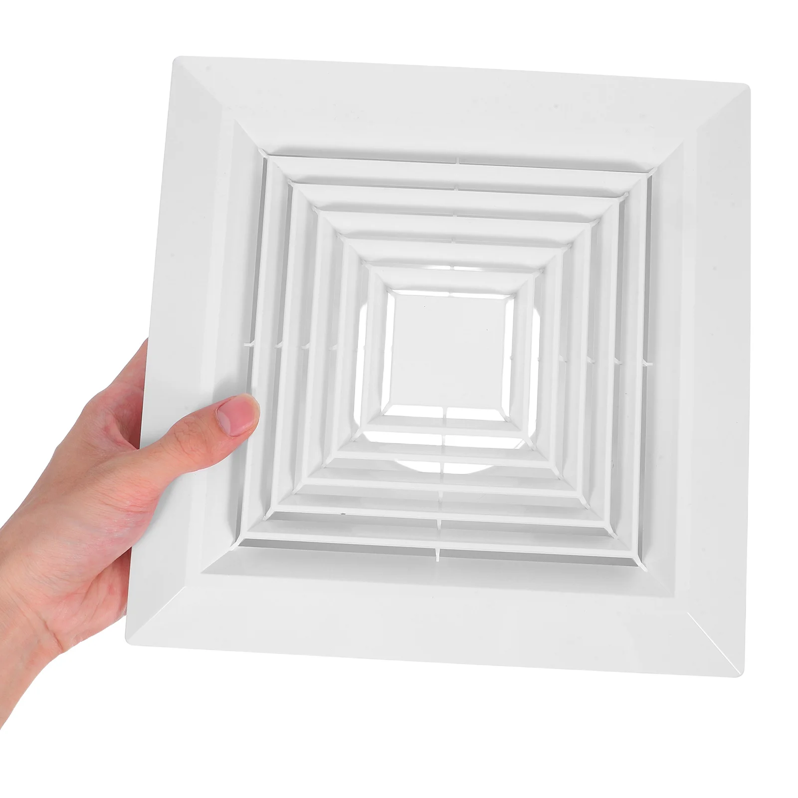 Integrated Ceiling Diffuser Square Plastic Air Outlet Vent Cover For Bathroom Kitchen Moisture Resistant Easy Install