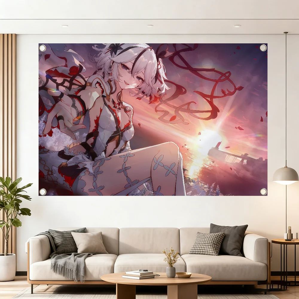 CAMELLYA Wuthering Waves Game flag Decoration Outdoor Picnic Party Art Hanging Home Camping Party Banner Best sellers