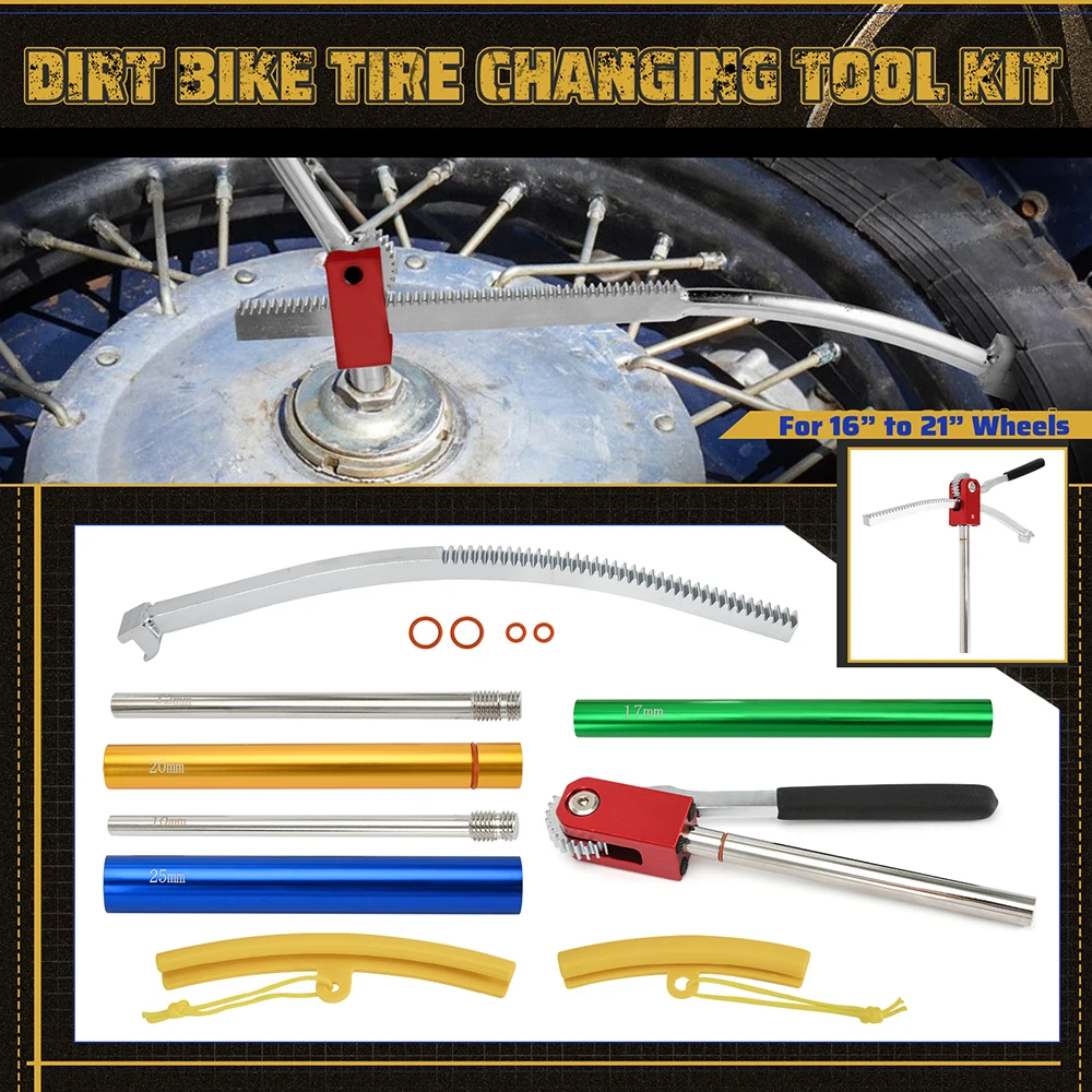 Aluminum Dirt Bike Tire Changing Tool Kit fit 16