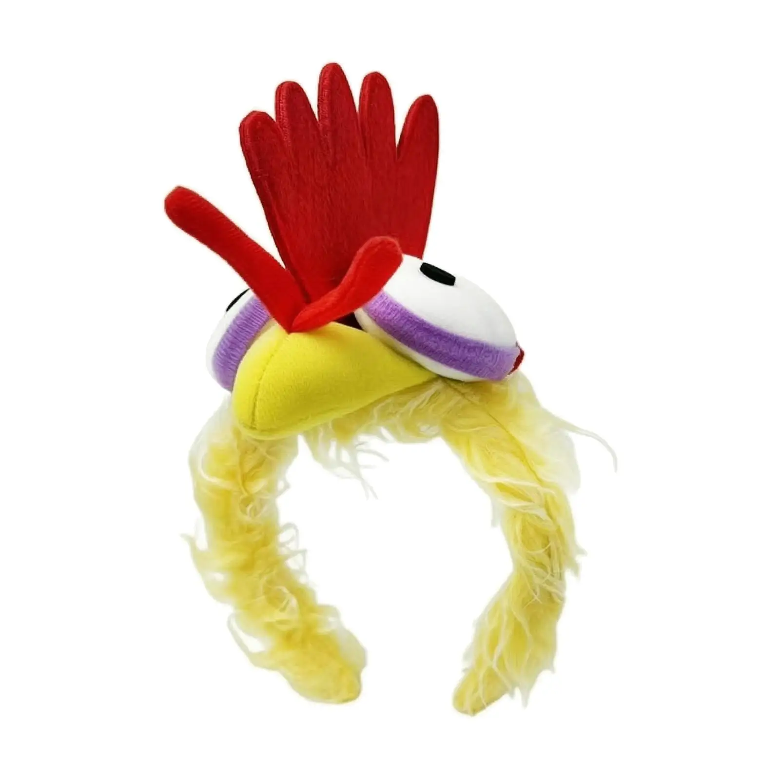 Chicken Headpiece Hat for Costume Party Decoration Cute Farm Animal Headband with Colorful Details