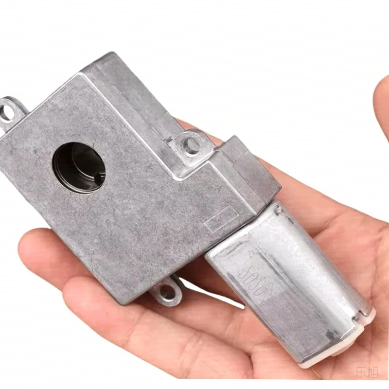 5V 8V 12V Worm Gear DC Reduction Motor Through Hole Shaft Forward Reverse Rotate For Fingerprint Lock Drive Mechanism