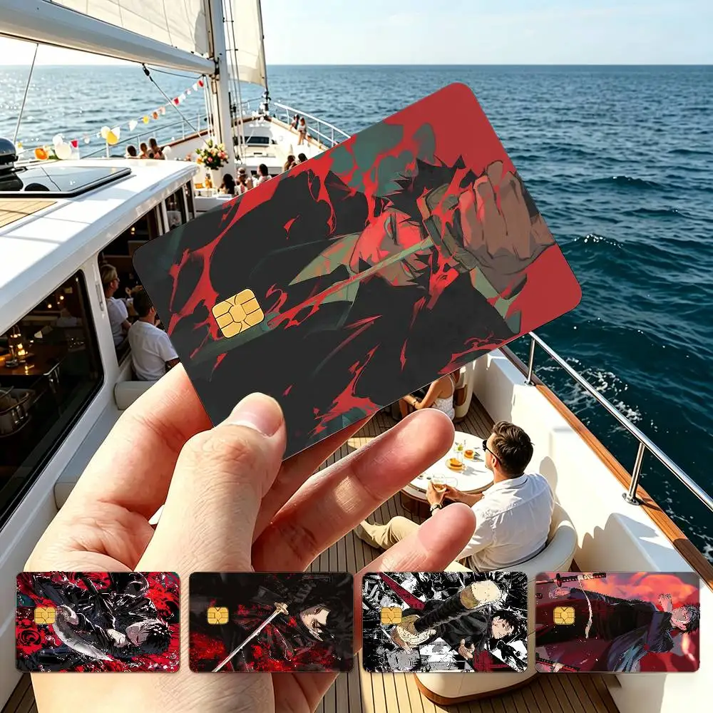 Kagurabachi L-Lnsane Anime Credit Card HD Stickers Small Chip Waterproof Sticker Game Card Decal Gift