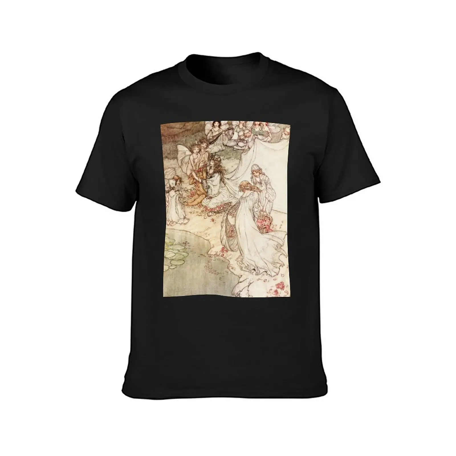 Arthur Rackham- Sweet Changeling T-Shirt Short sleeve tee shirts graphic tees plus size tops mens tall t shirts