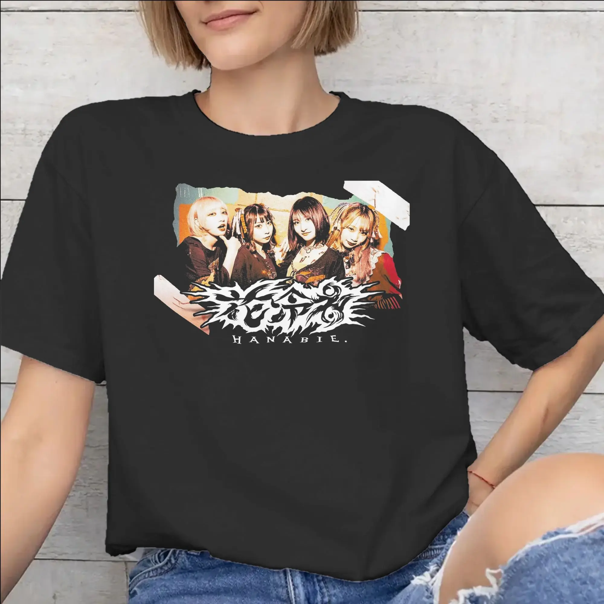 Hanabie Band  New Arrival T Shirt Men Women  Cotton  Tee Shirt Clothing
