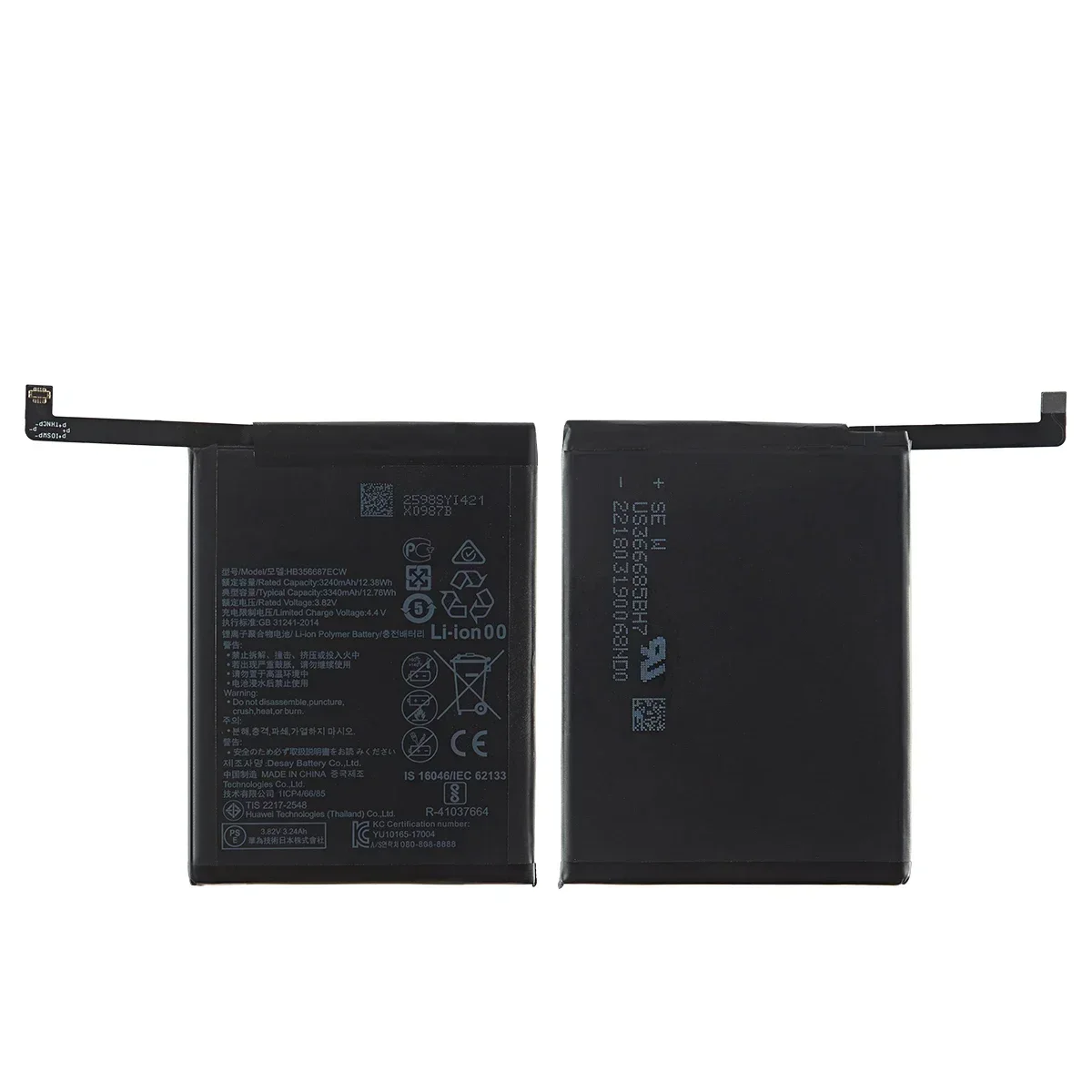 100% Orginal HB356687ECW 3340mAh Battery For Huawei Nova 2 plus Nova 2i Huawei G10/Mate 10 Lite/ Honor 7x/9i