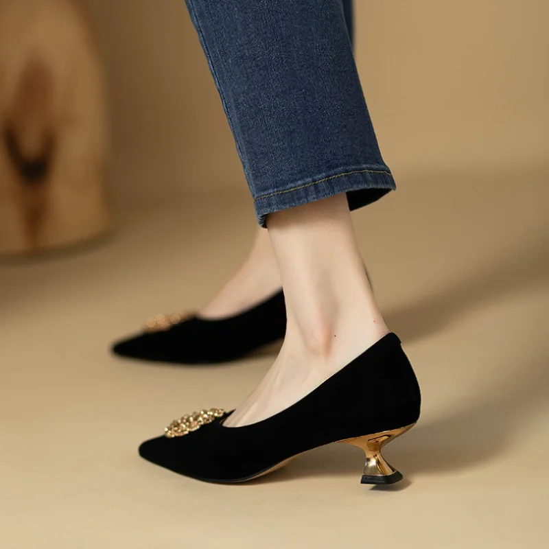 Women Sexy Brand Designer High Heels Shoes Female Trend New Luxury Pointed Toe Brand Pumps Woman Thin Heel Party Office Shoes