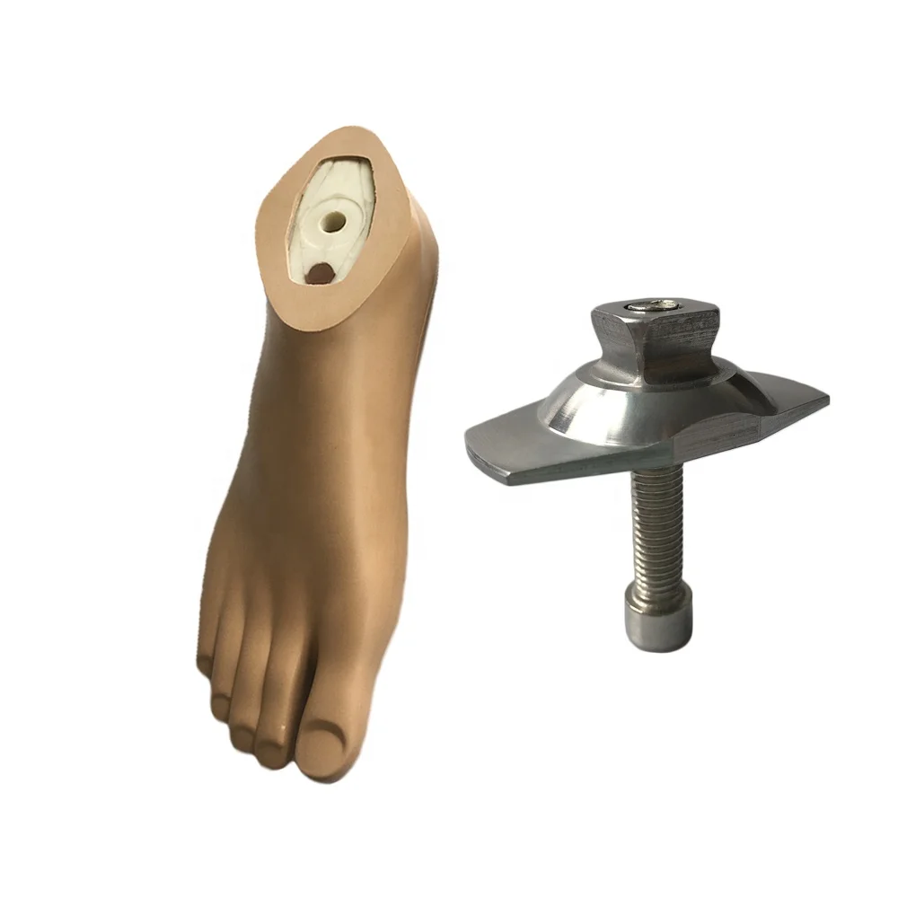 Prosthetic Parts Waterproof & non-slip SACH Foot With Plastic Core With Adapter Prosthetic Foot