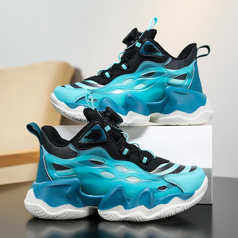 

Children's basketball shoes 2026 new anti-slip water-resistant lightweight casual fashionable versatile boys and girls sneakers