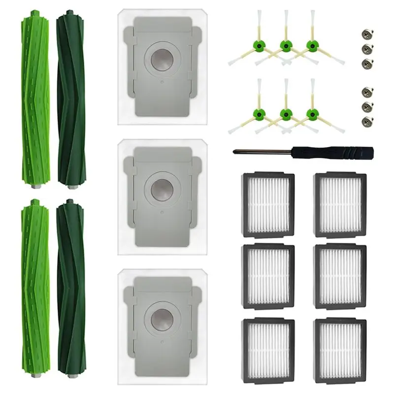 

AB47-For Irobot Roomba I7+ J7 Plus J7+ I3 Plus I3+ I4 I4+ I6 I6+ I8 I8+ E5 E6 E7 Rubber Brushes Filters Replacement Parts Access