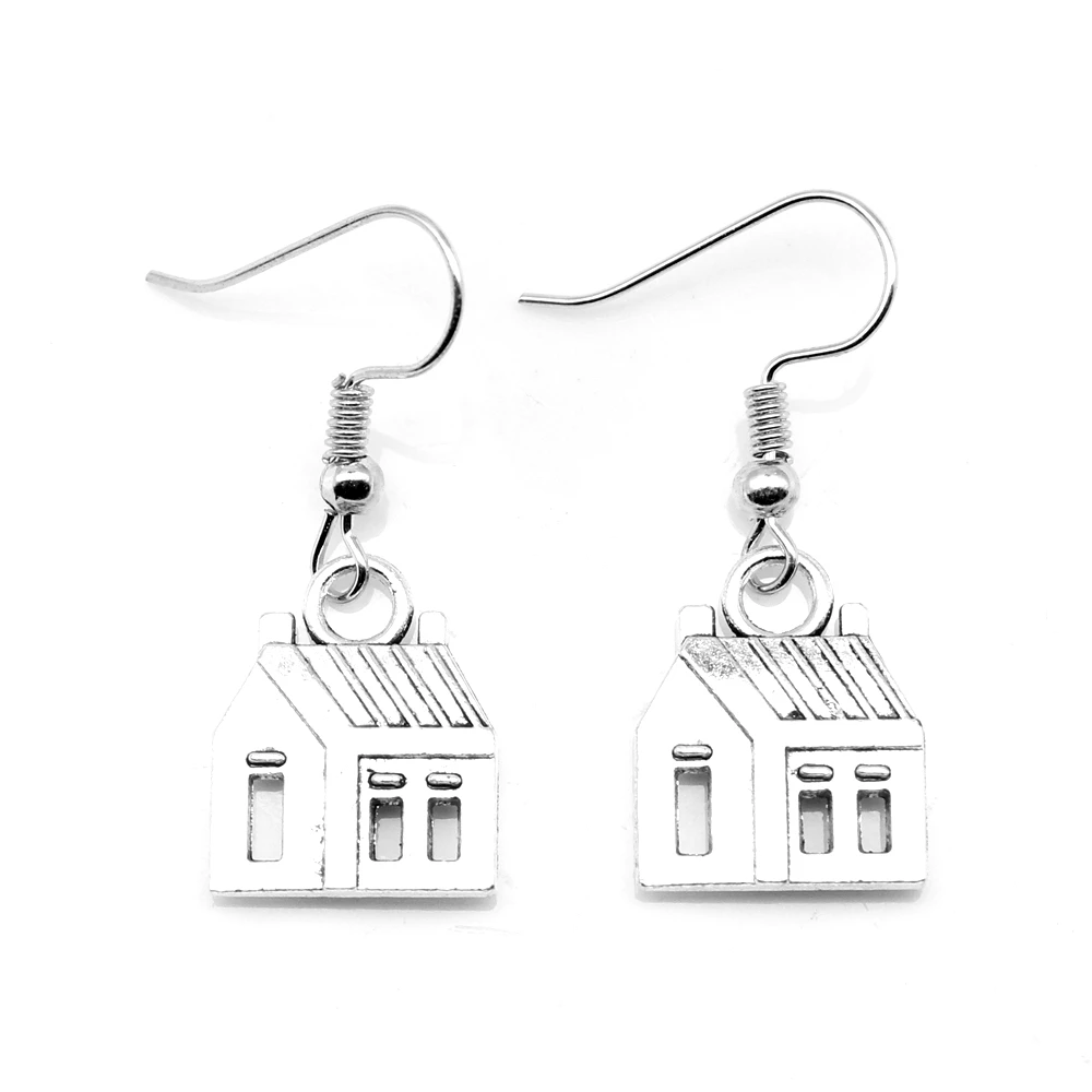 1 Pair 14x17mm House Earrings 2024 Gift For Wedding