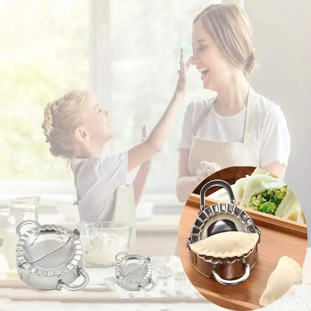 Tainless Steel Dumpling Maker Dumpling Skin Mold Ravioli Maker Press Pie Making Press Wrapper Pastry Maker Kitchen Accessories - view 3