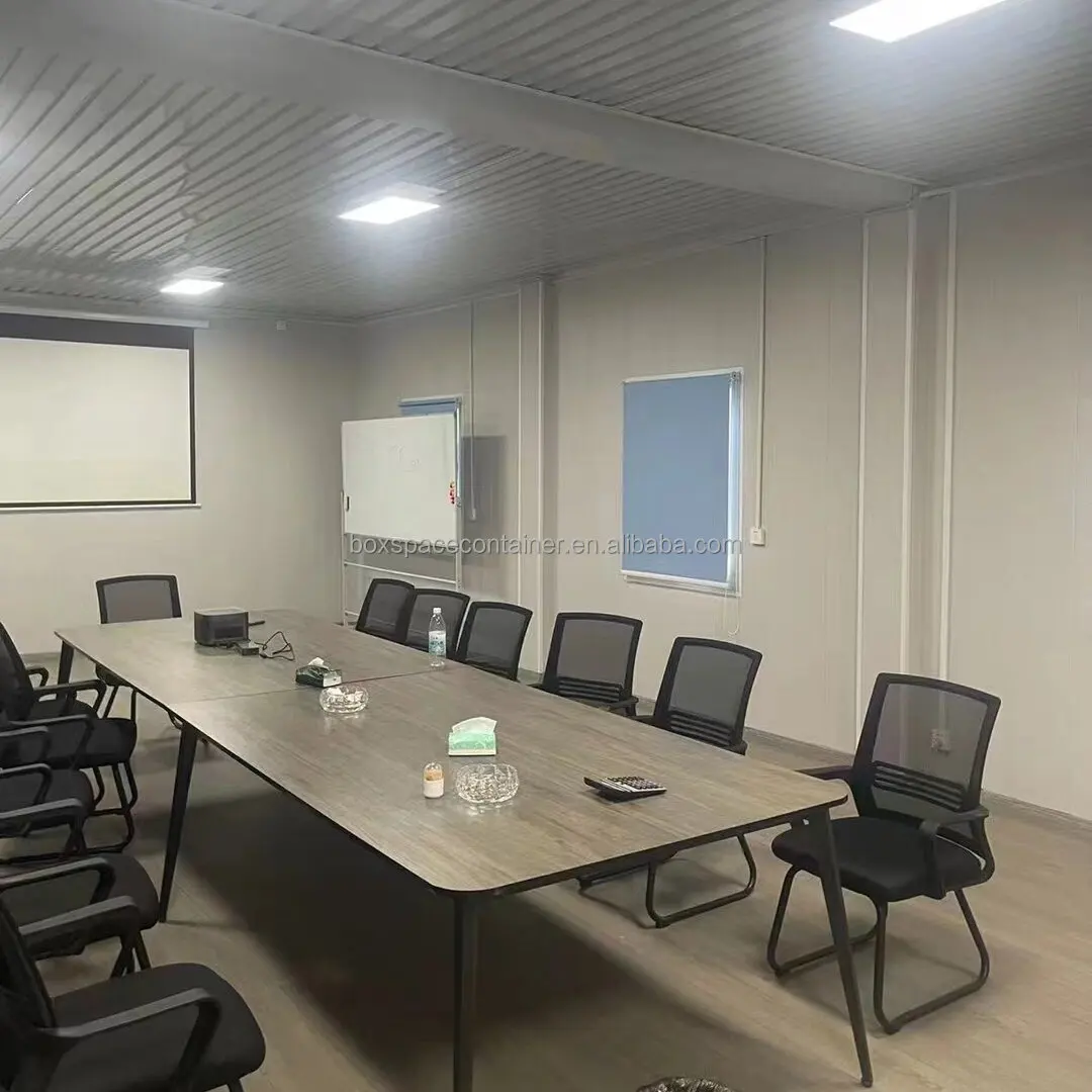 مكتب منزل حاوية سهل التركيب مخصص من المصنع مع منزل حاوية مريحة قابل للفصل للمرحاض