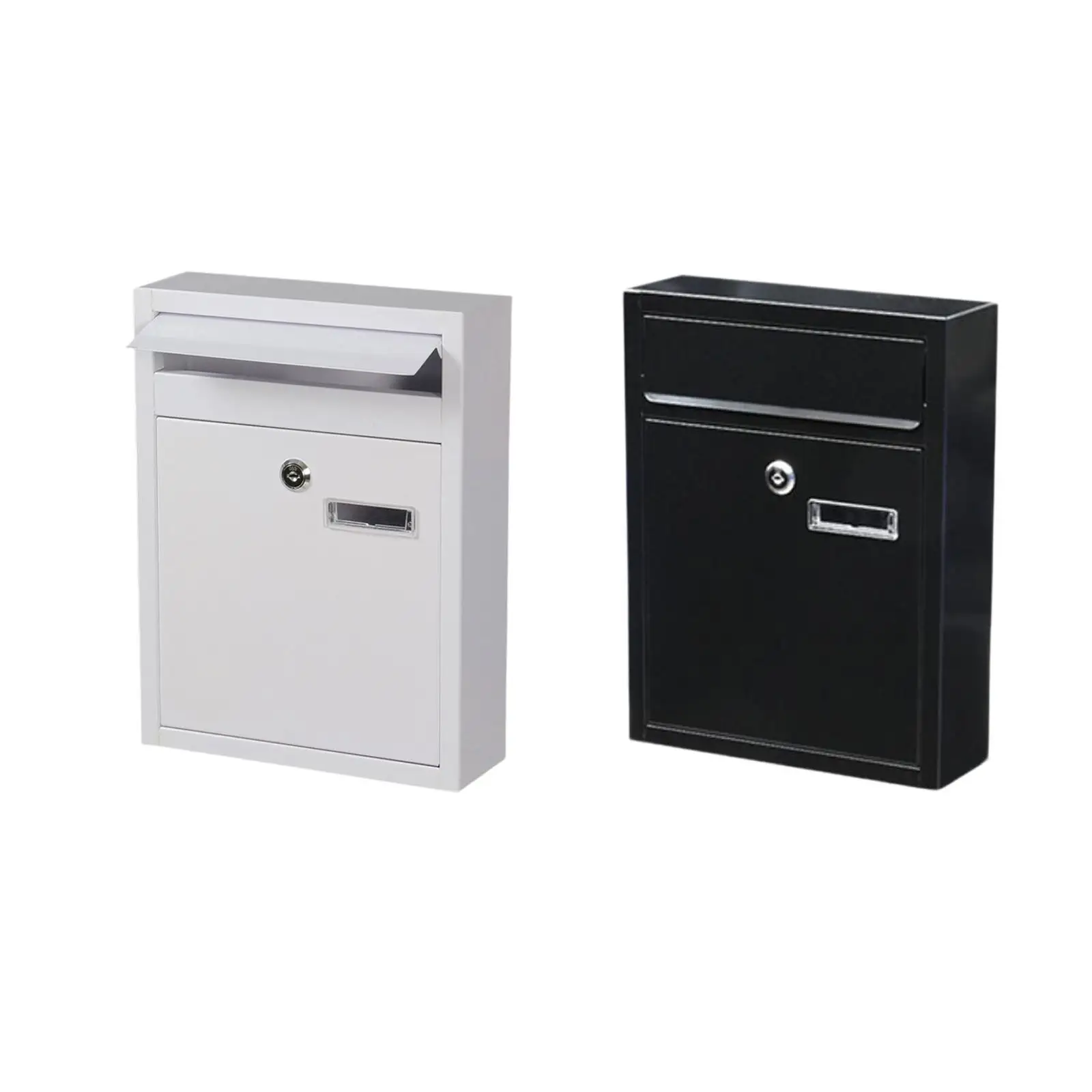 

Wall Mounted Mailbox Key Drop Box Ballot Box Vote Box Suggestion Box with Lock and Key for Office Garden Porch Newspaper Gate