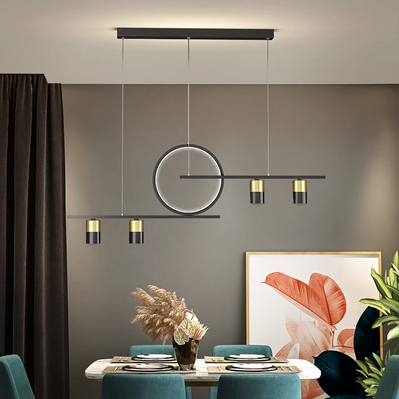 

Chandelier Black For Living room Dining Room Kitchen Room round Shape Chandelier Lighting Fixtures Indoor lighting