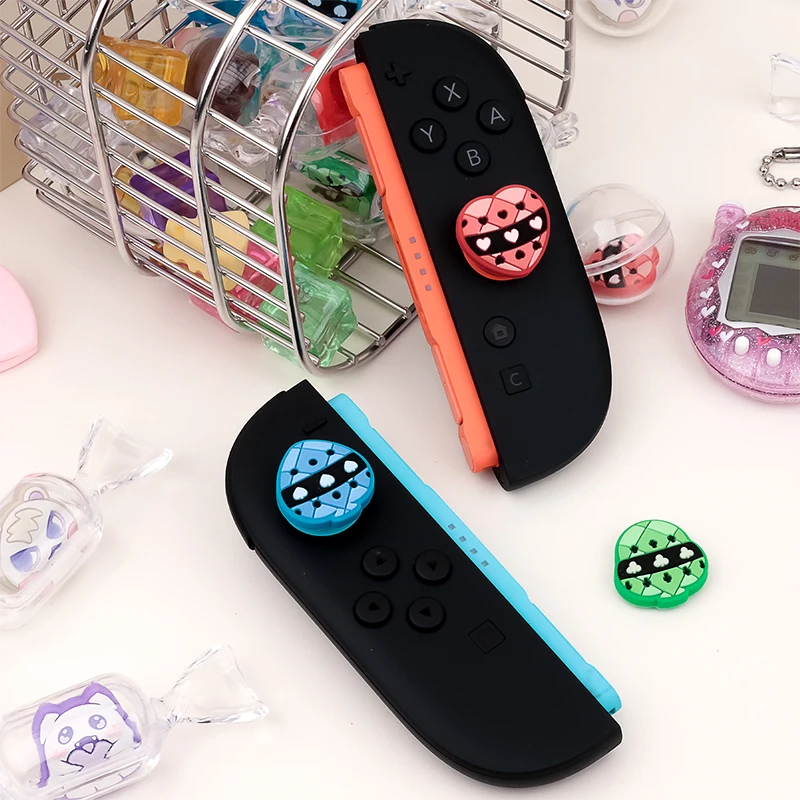 Picture 5: 4pcs Cartoon Anime Silicone Thumb Stick Grip Cap Cover For Nintendo Switch 2 Gaming Caps NS2 Joycon Controller Thumbstick Caps