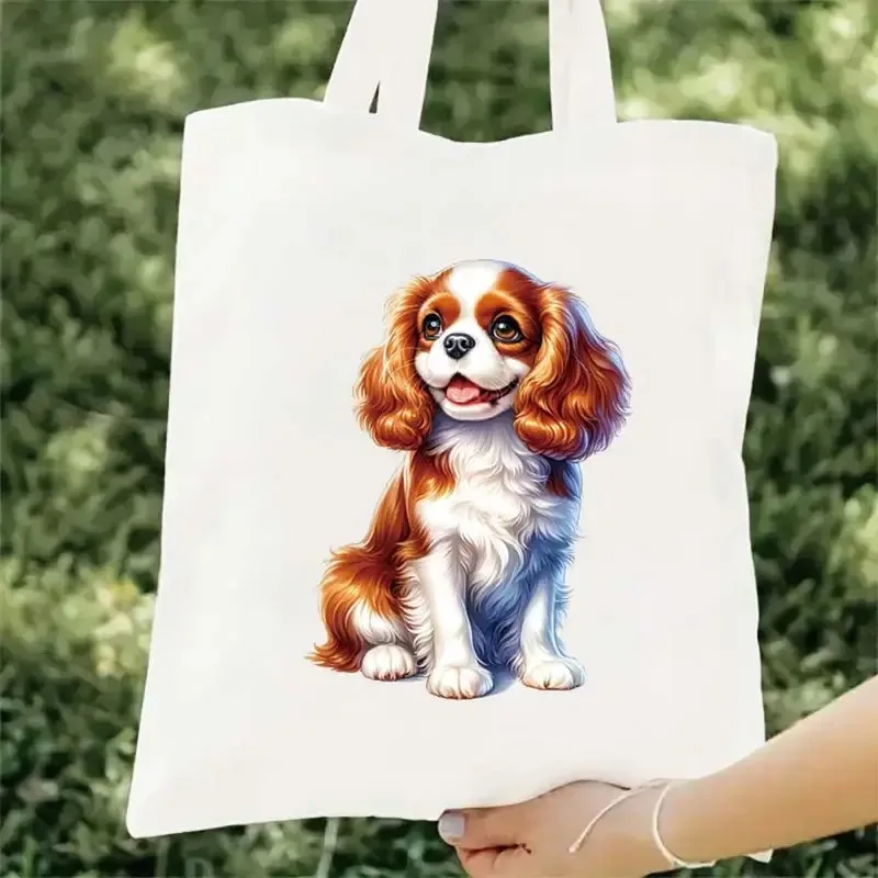 

Сумка-тоут Cavalier King Charles Spaniel Шикарная сумка через плечоПрочная для ежедневных поездок, покупок и организации, сумка для ежедневных поездок на работу