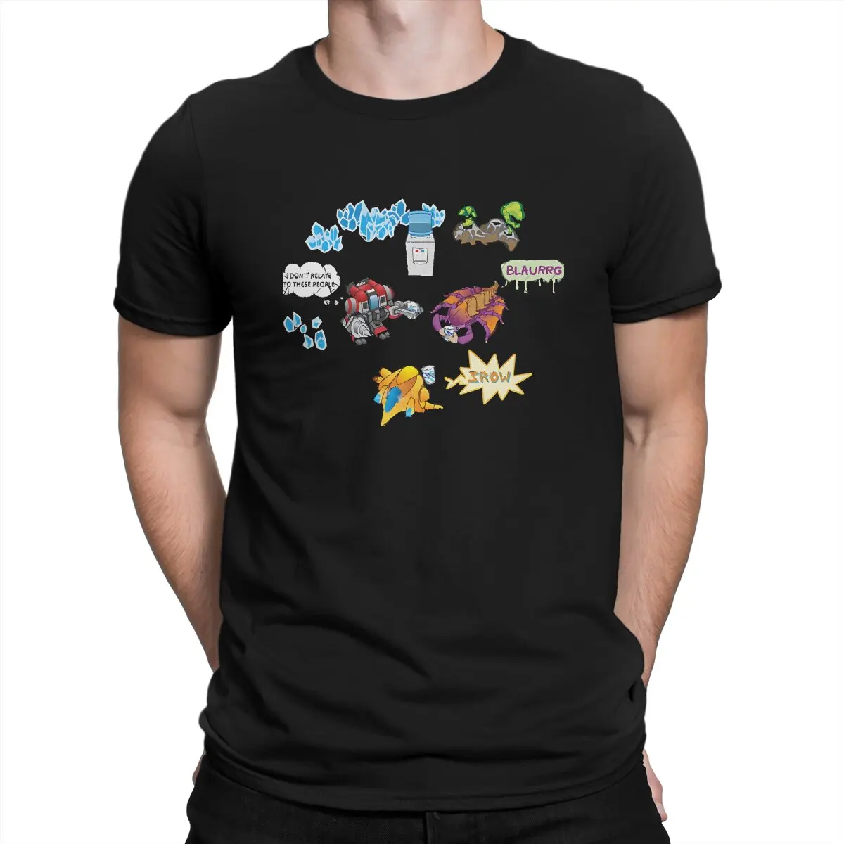StarCraft Game Mineral Line Talk Tshirt Graphic Men Tops Vintage Goth Summer Clothing Cotton Harajuku T Shirt