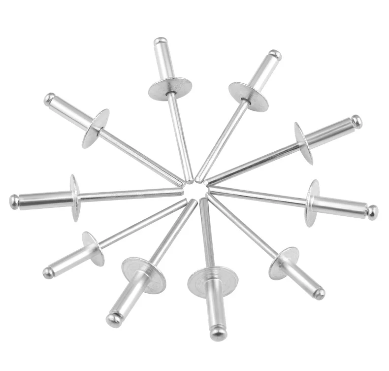 20-40 stücke Aluminium Große Flansch Pop Offene Hohl Blind Nieten Große Kappe Blatt Bolzen Dropper Selbst-steckende niet Dekoration Pull Nagel – Detail 5