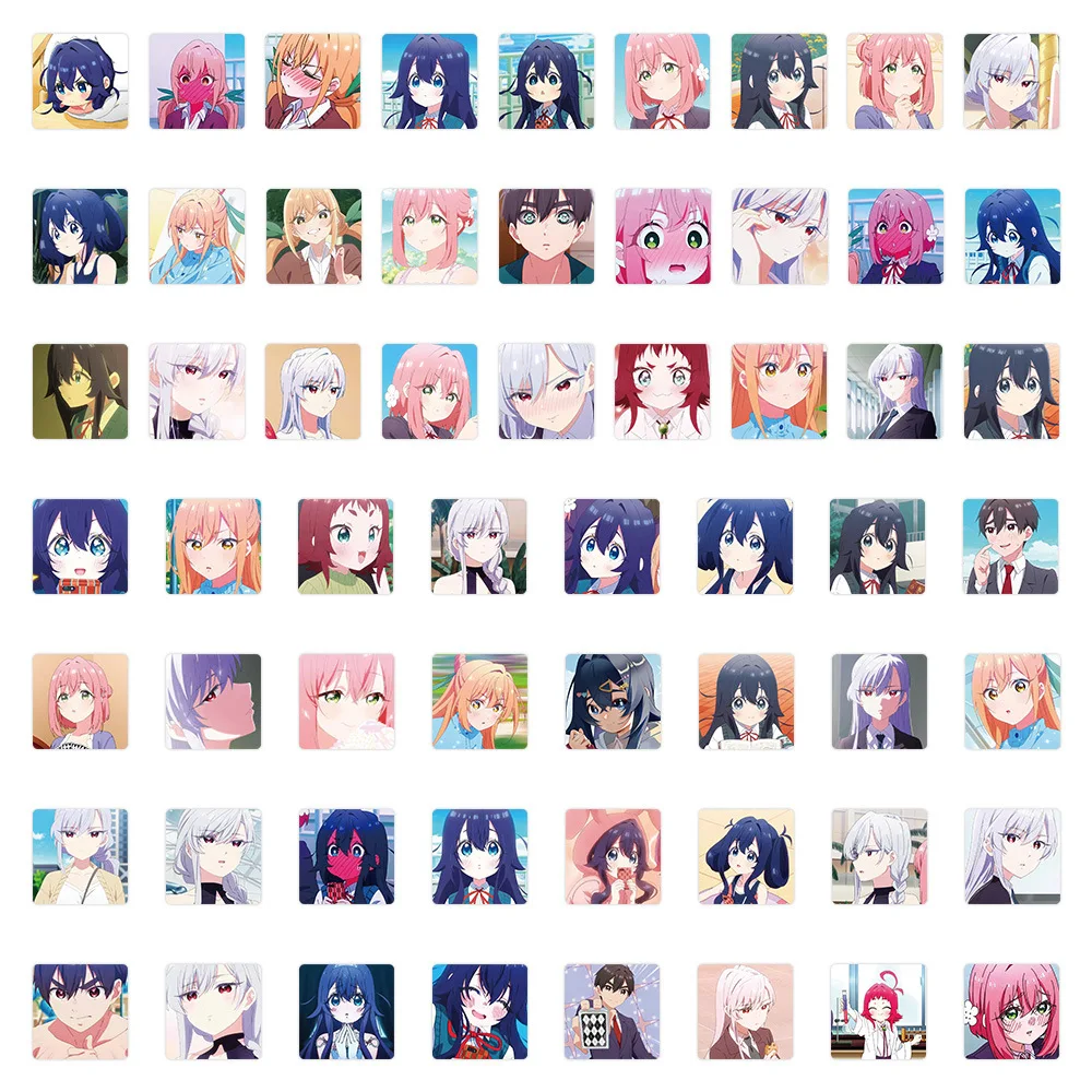 10/50 قطعة 100 الصديقات التي حقا أنيمي الكتابة على الجدران ملصق لطيف أنيمي فتاة ملصق مائي كوب الهاتف المحمول الغيتار سكيت ألعاب أطفال #5