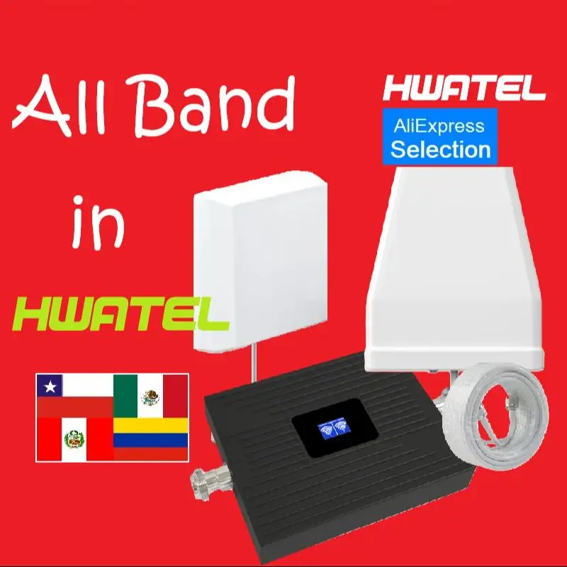 المكسيك كولومبيا بيرو 700 850 1700 1900 2600 AWS PCS B25 B2 B66 B4 B5 B7 B28 المحمول الخلوية مكبر صوت أحادي 4G مكرر