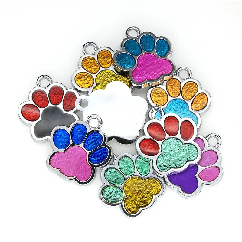 Random 5PCS personalized dog tag: customize your pet's ID tag and engrave it with the name and color of your choice!